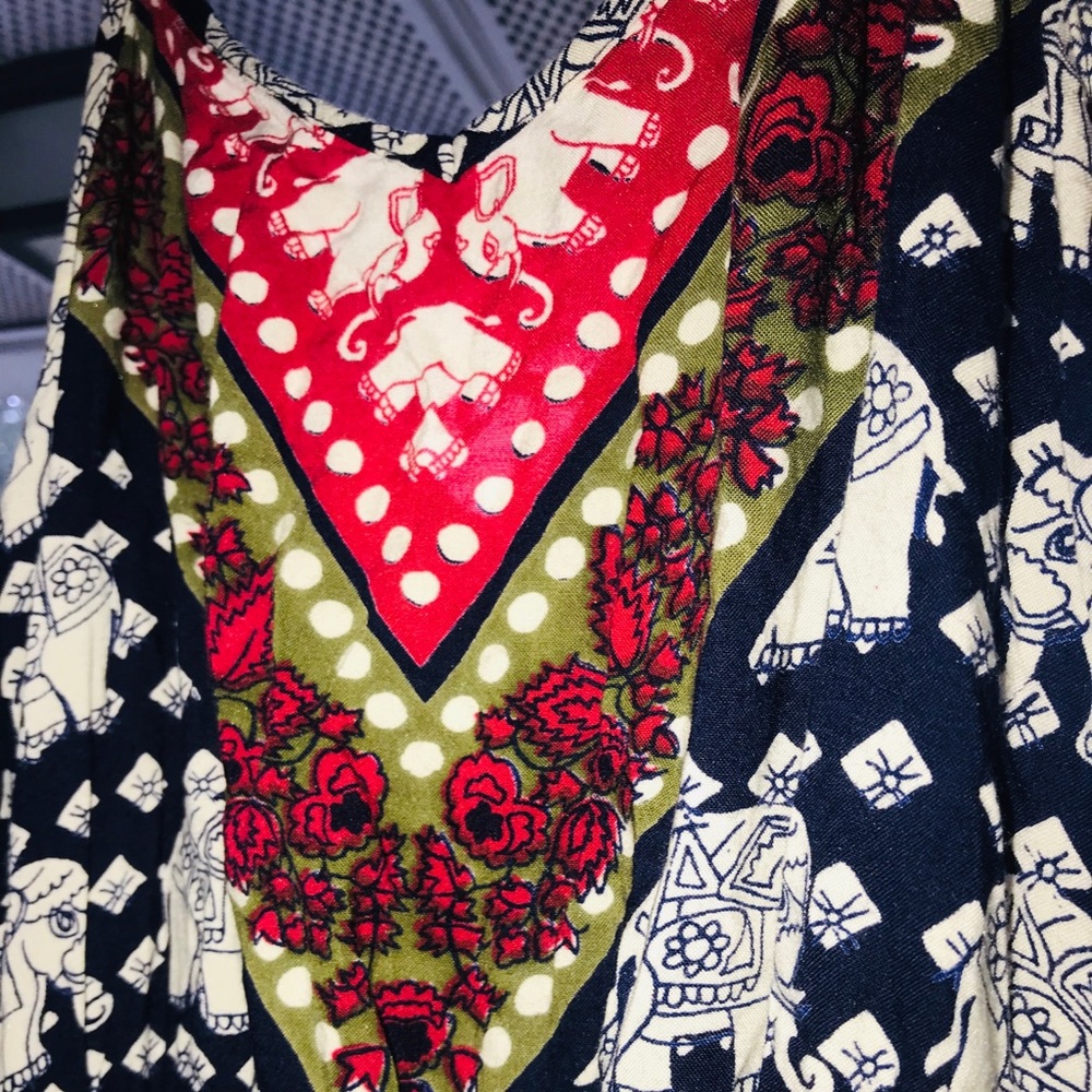 Beautiful elephant tribal romper